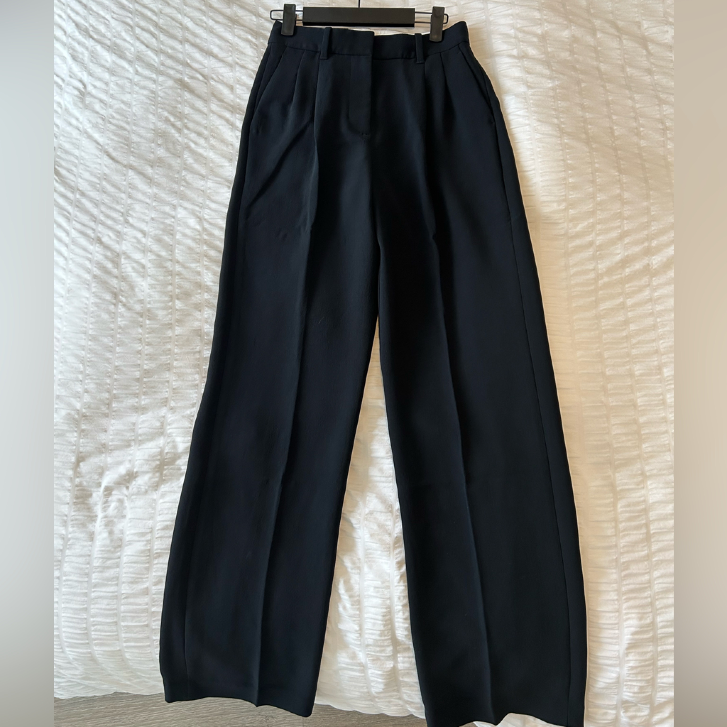 Effortless Wide-Leg Black Women's Dress Pants